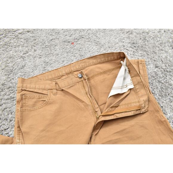 Dickies Men's Brown Cotton Straight Jeans 36x32 Baggy Work Carpenter Y2K - Picture 7 of 8